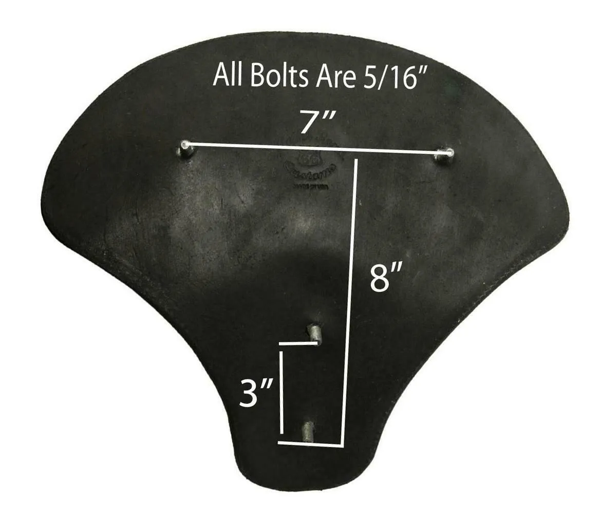 2015-2024 Indian Scout & Bobber Spring Tractor Seat 15x14" ABr Tooled Mounting Kit