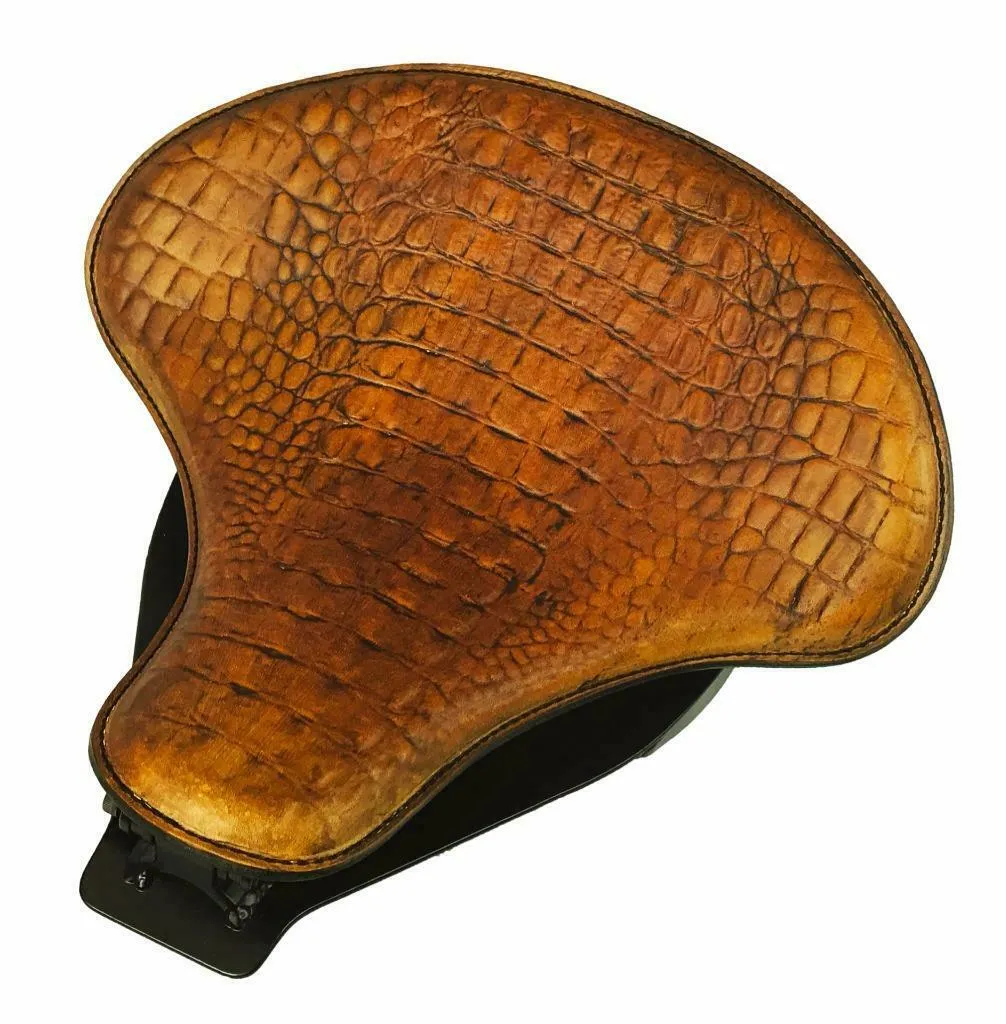 2015-2024 Indian Scout Spring Seat Mounting Kit Saddle Bags Gel Tan Alligator