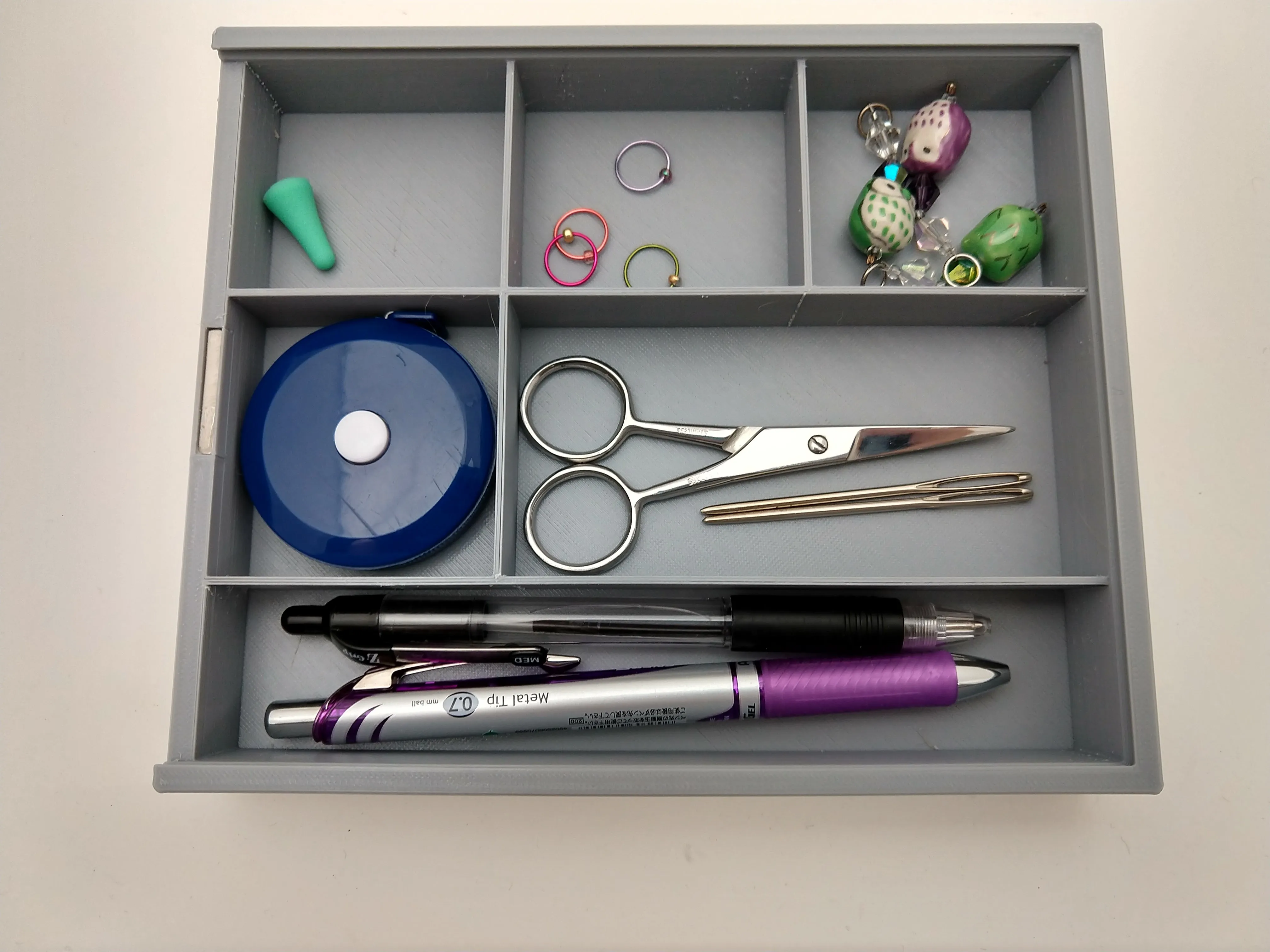 3D printed Notions Box--Fuzzy Bumblebee