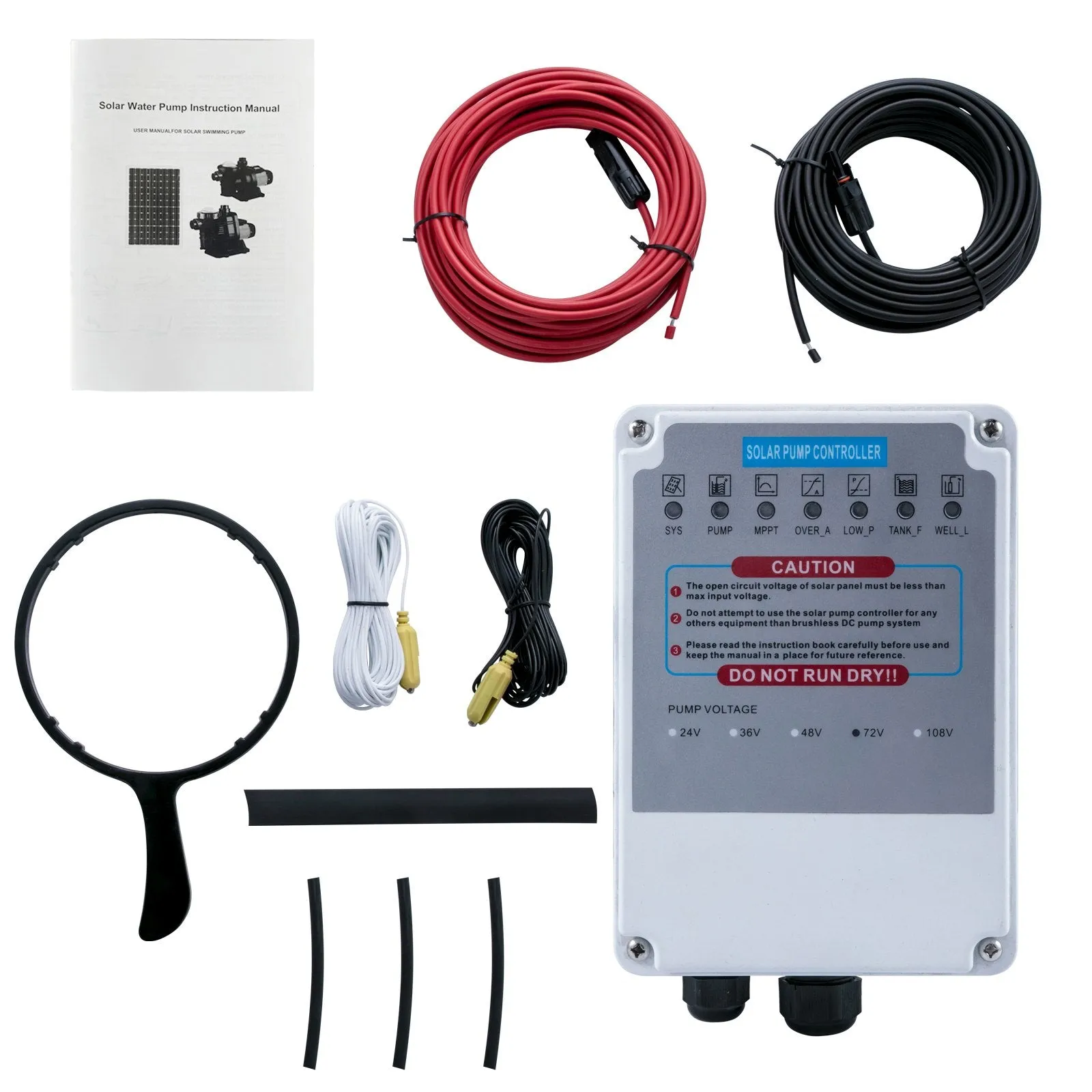 48v DC-Direct or 72v Solar Stainless & Brushless Pool Pump