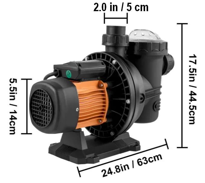 48v DC-Direct or 72v Solar Stainless & Brushless Pool Pump