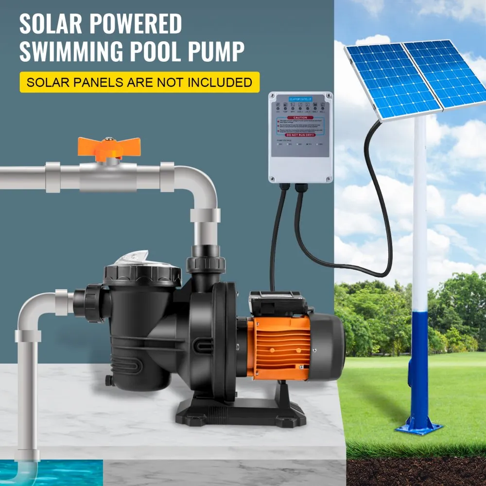 48v DC-Direct or 72v Solar Stainless & Brushless Pool Pump
