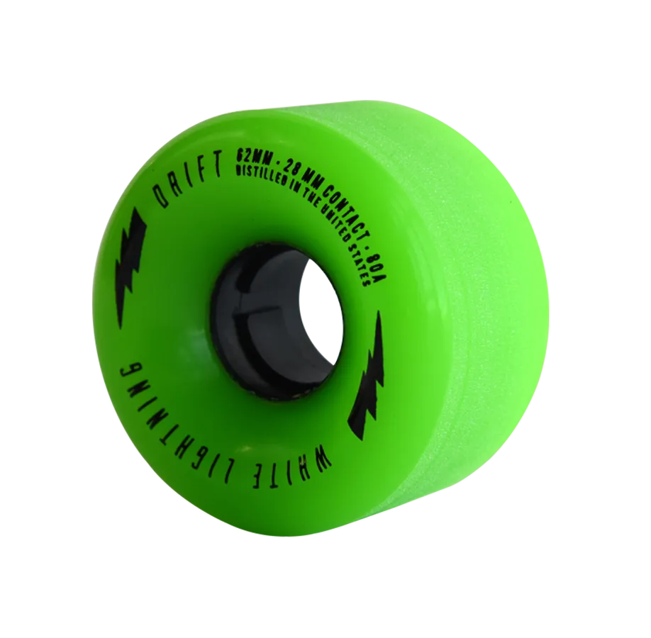 62mm DRIFT Green Wheel Set (80A, Centerset)