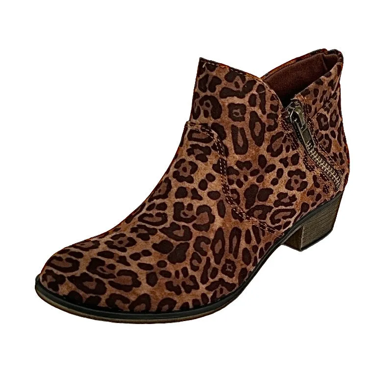 ABBY Double Zip Booties Women's Ankle Boot