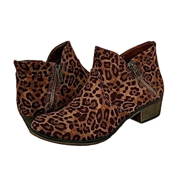 ABBY Double Zip Booties Women's Ankle Boot