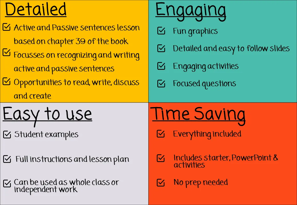 Active and Passive Sentences Lesson