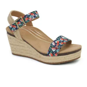 Aetrex Sydney Wedge Sandal (Women) - Floral