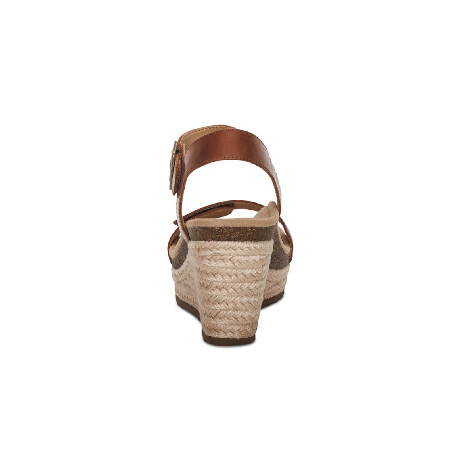 Aetrex Sydney Wedge Sandal (Women) - Walnut