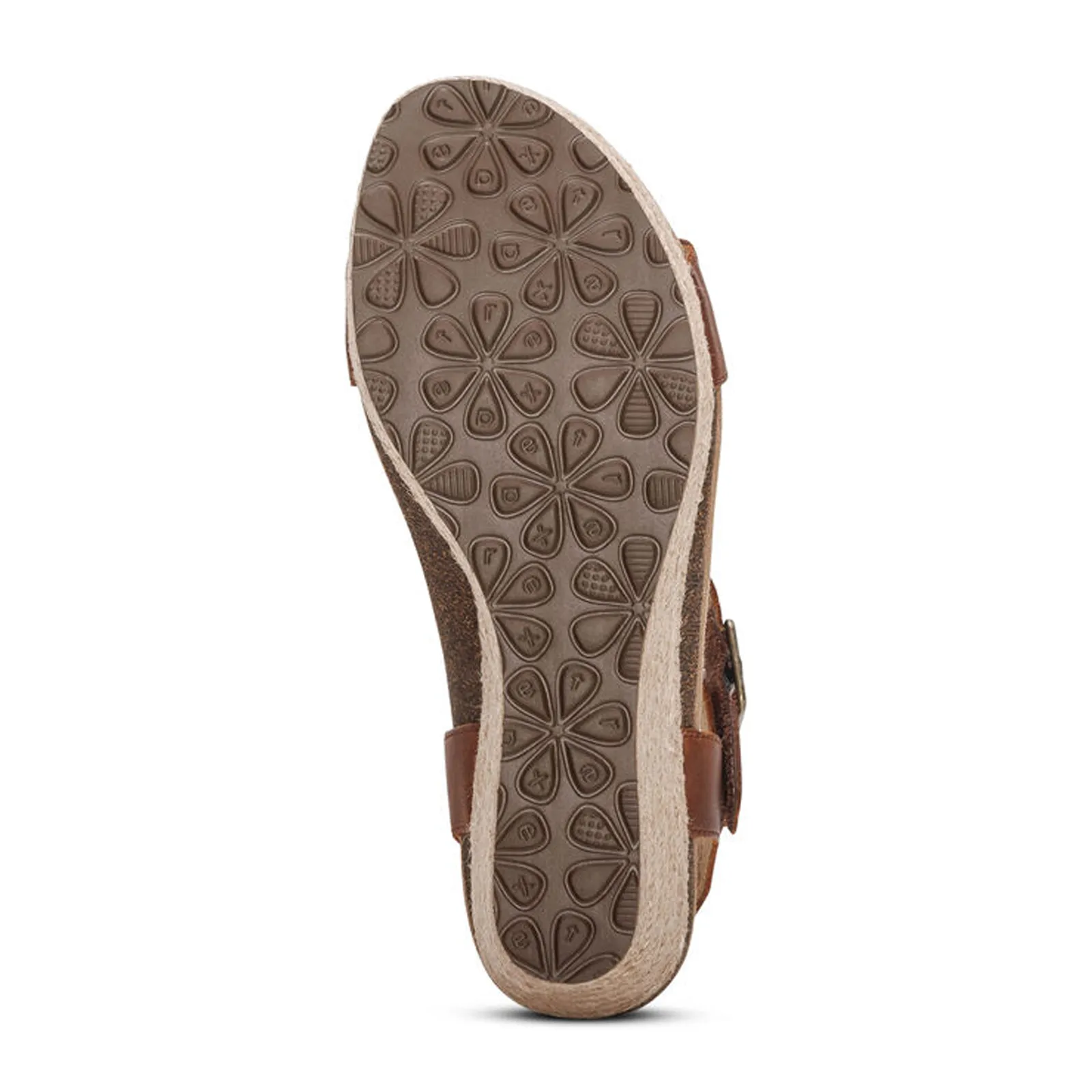 Aetrex Sydney Wedge Sandal (Women) - Walnut