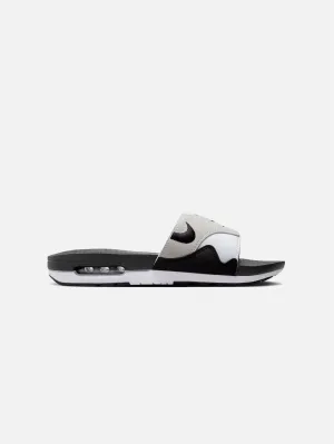 Air Max 1 Slides "White and Black"
