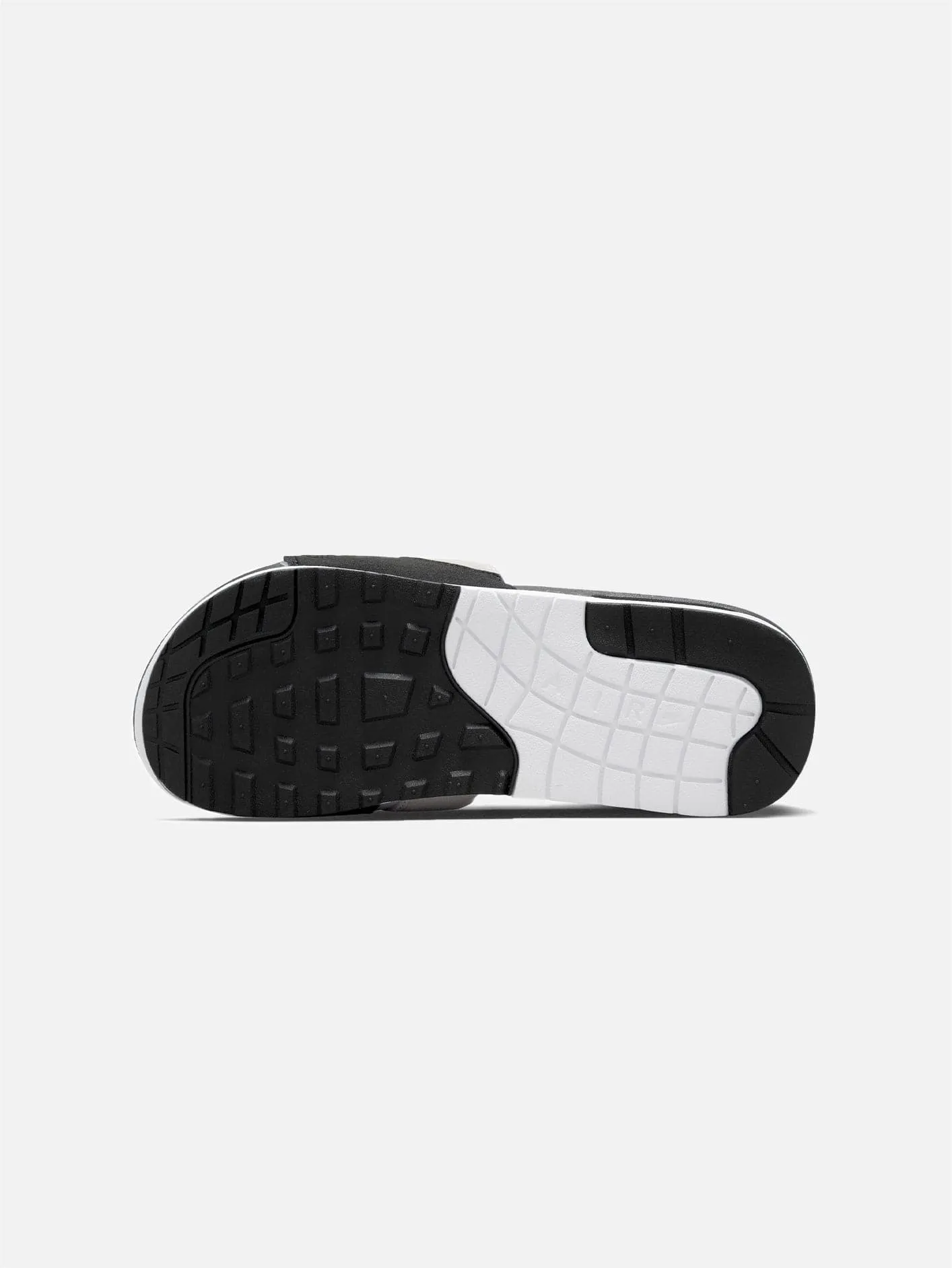 Air Max 1 Slides "White and Black"