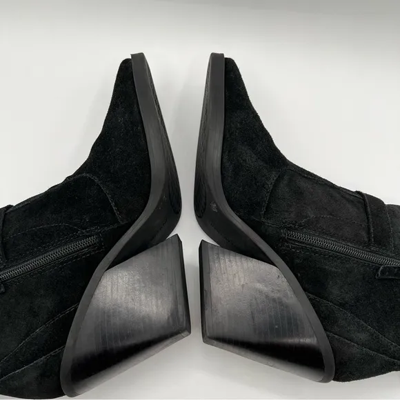 Antonio Melani Peatrie Suede Buckle Detail Casual Western Booties Size 9