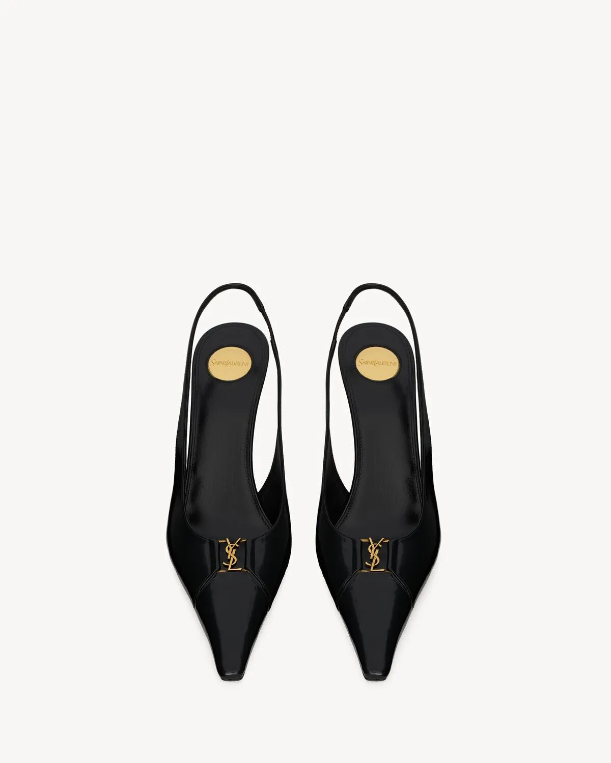Babylone Breteuil Slingback Pumps In Smooth Leather