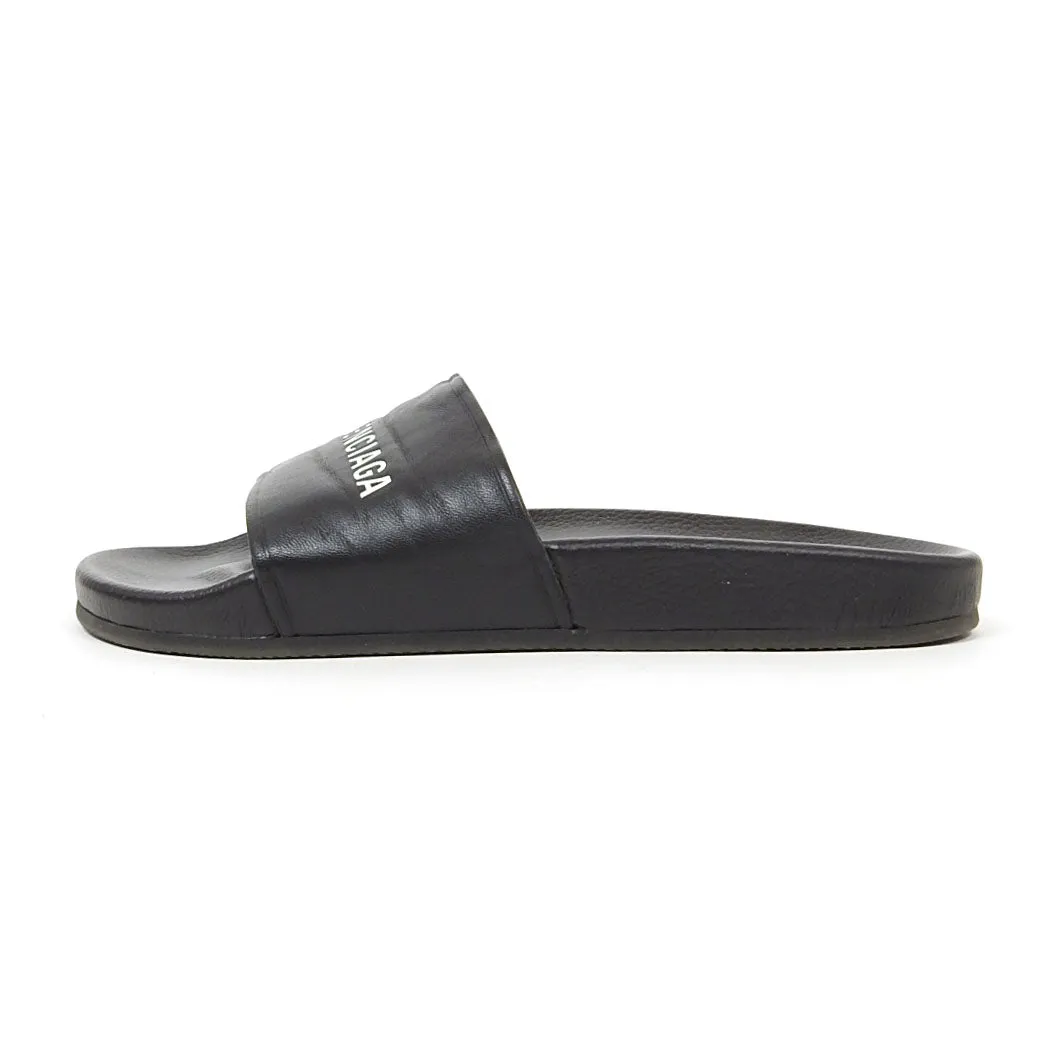 Balenciaga Logo Pool Slides Size 42