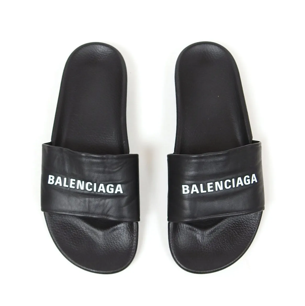 Balenciaga Logo Pool Slides Size 42