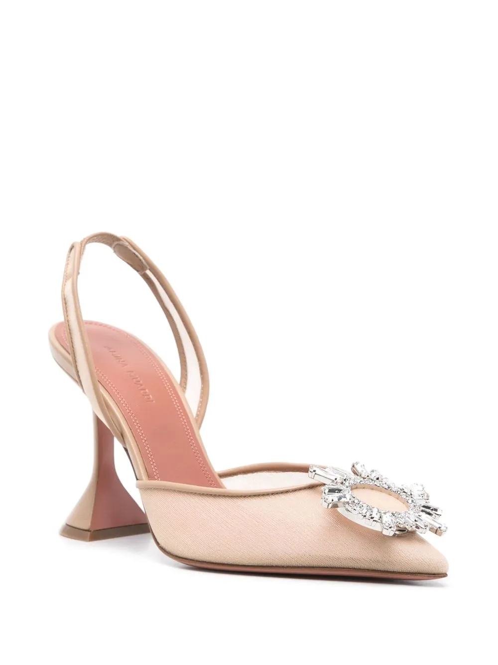 Begum mesh slingback pumps