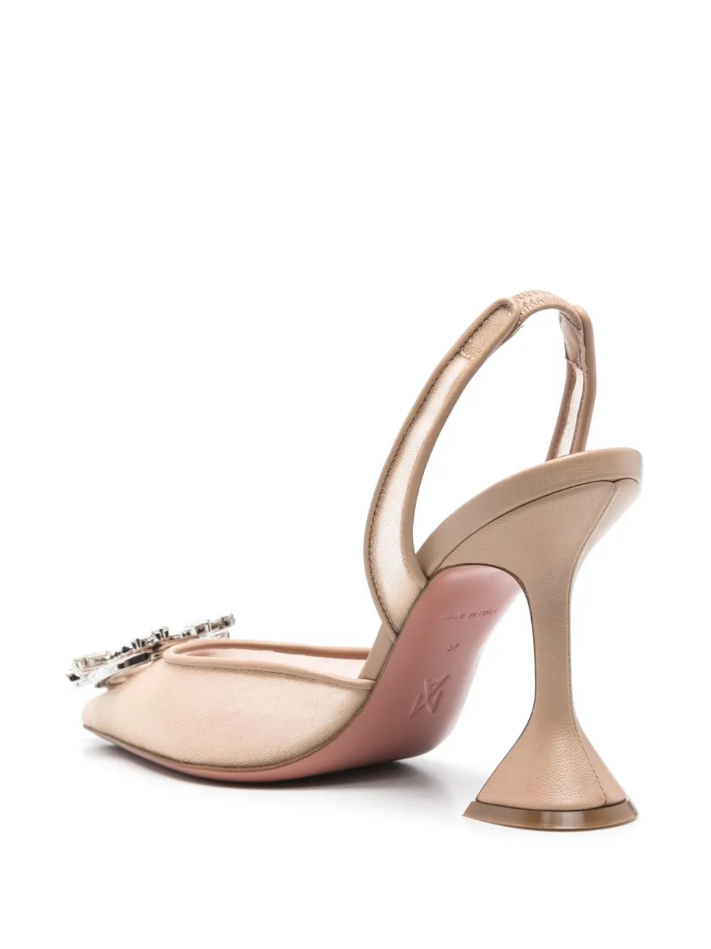 Begum mesh slingback pumps