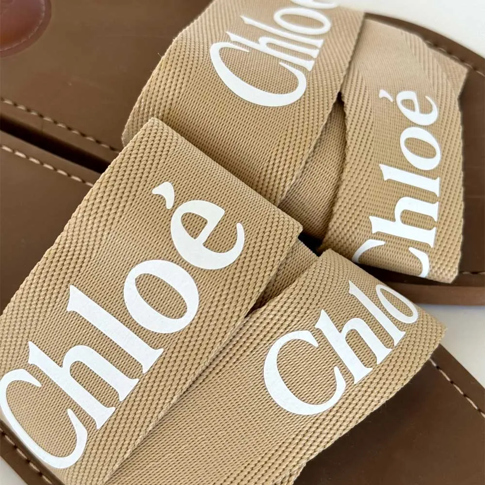Beige Woody Slides