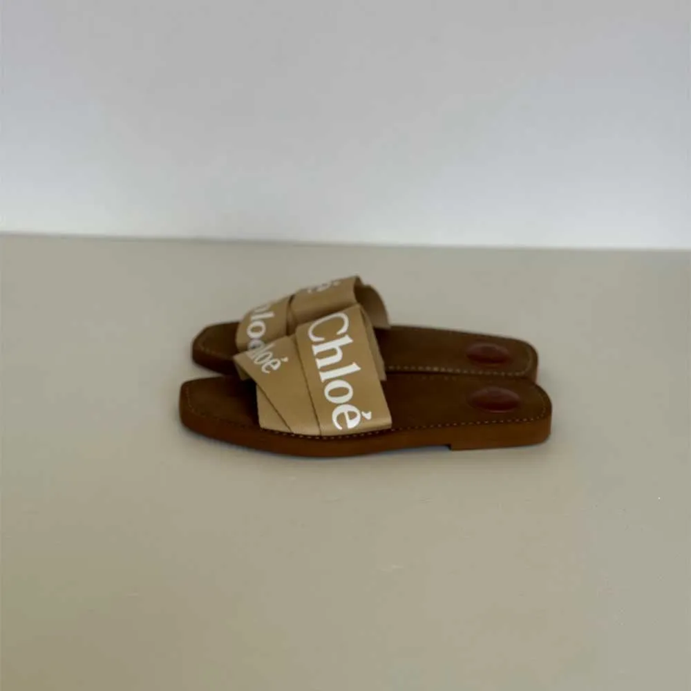 Beige Woody Slides