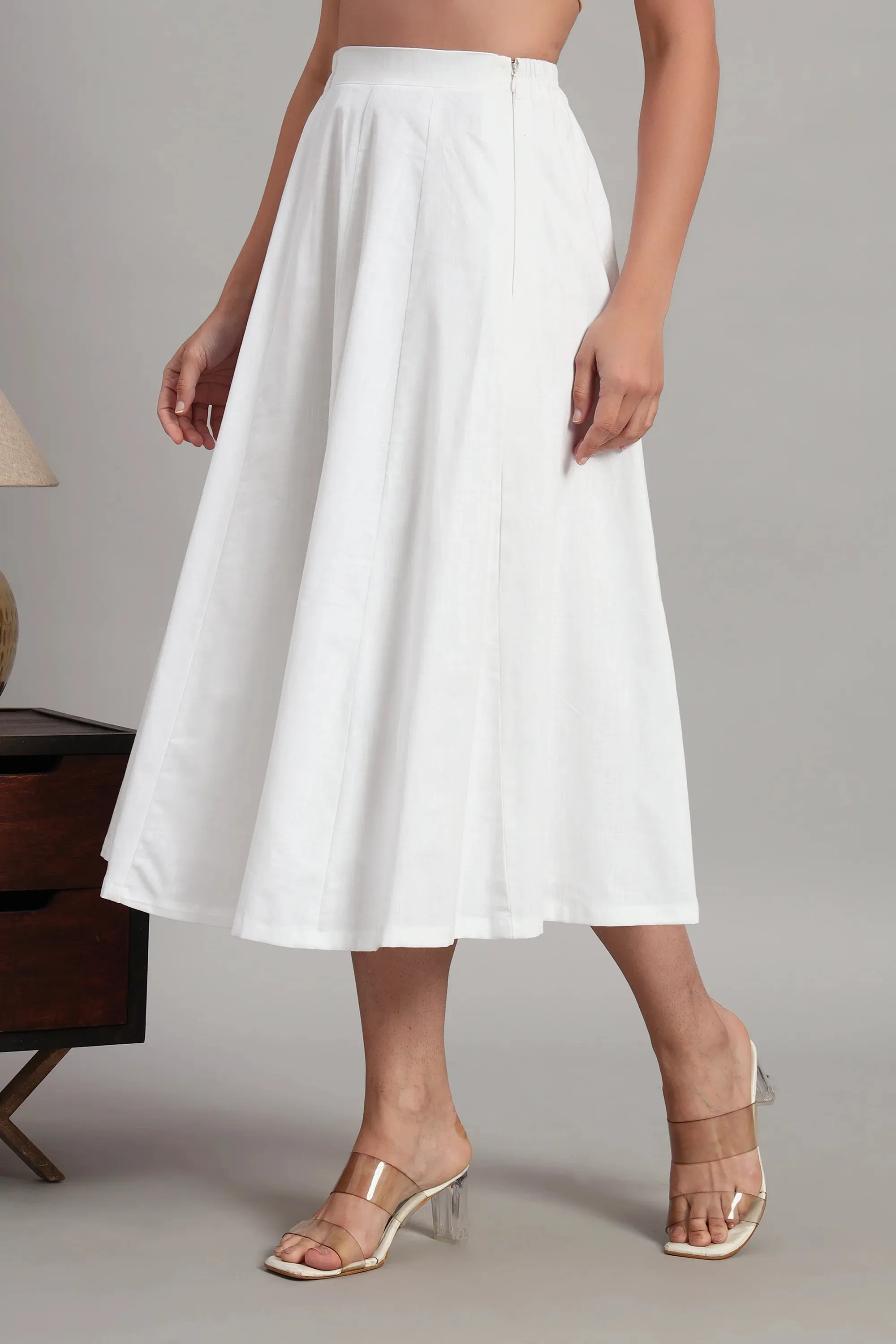 Belle & Flare, Skirt Set White