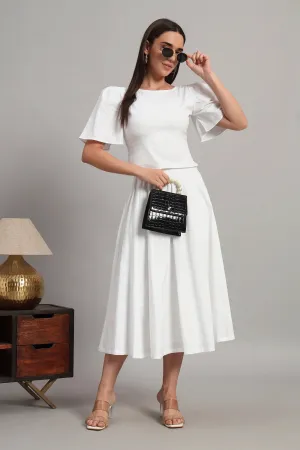Belle & Flare, Skirt Set White