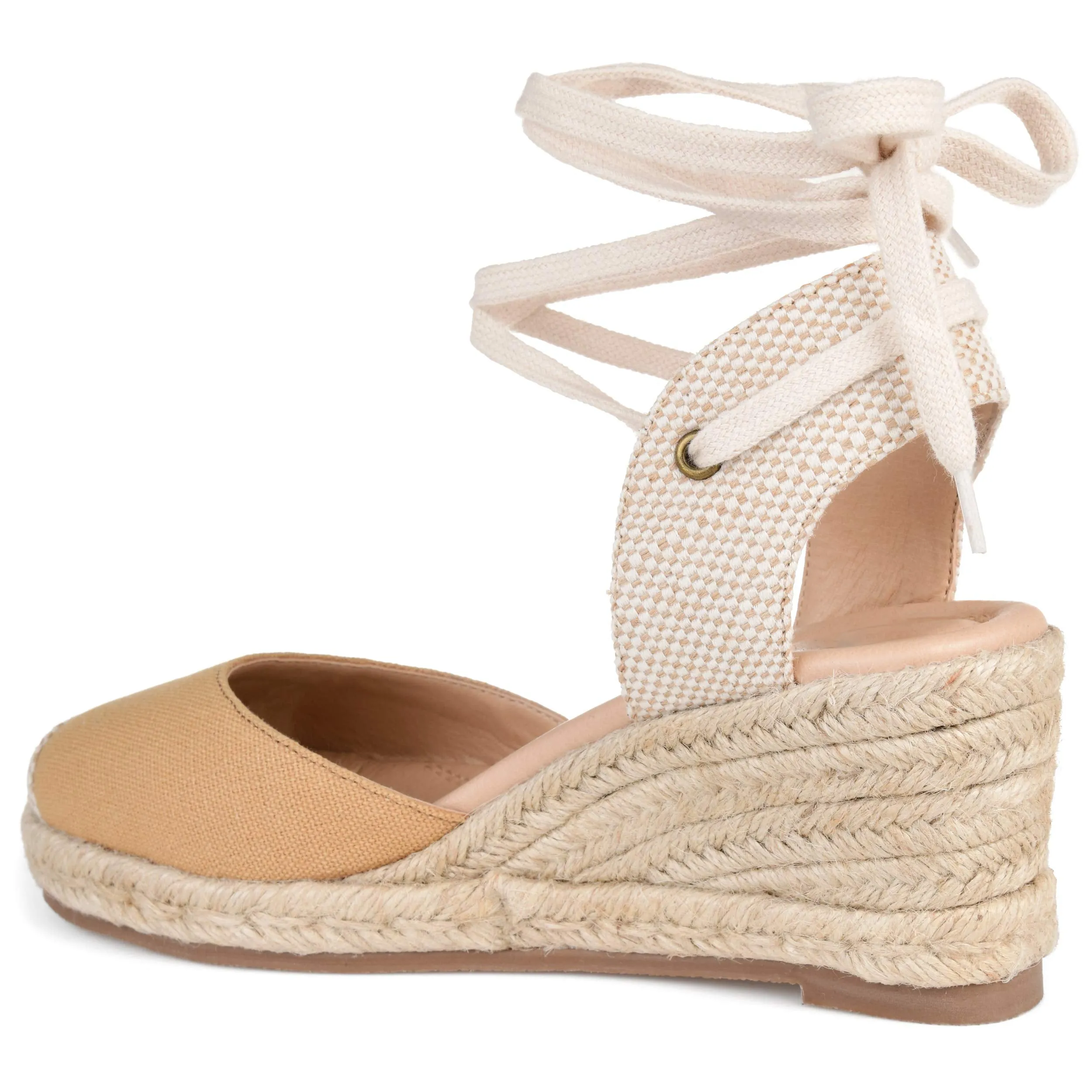 Brinley Co Comfort Womens Espadrille Wedge Tan, 8 Regular US