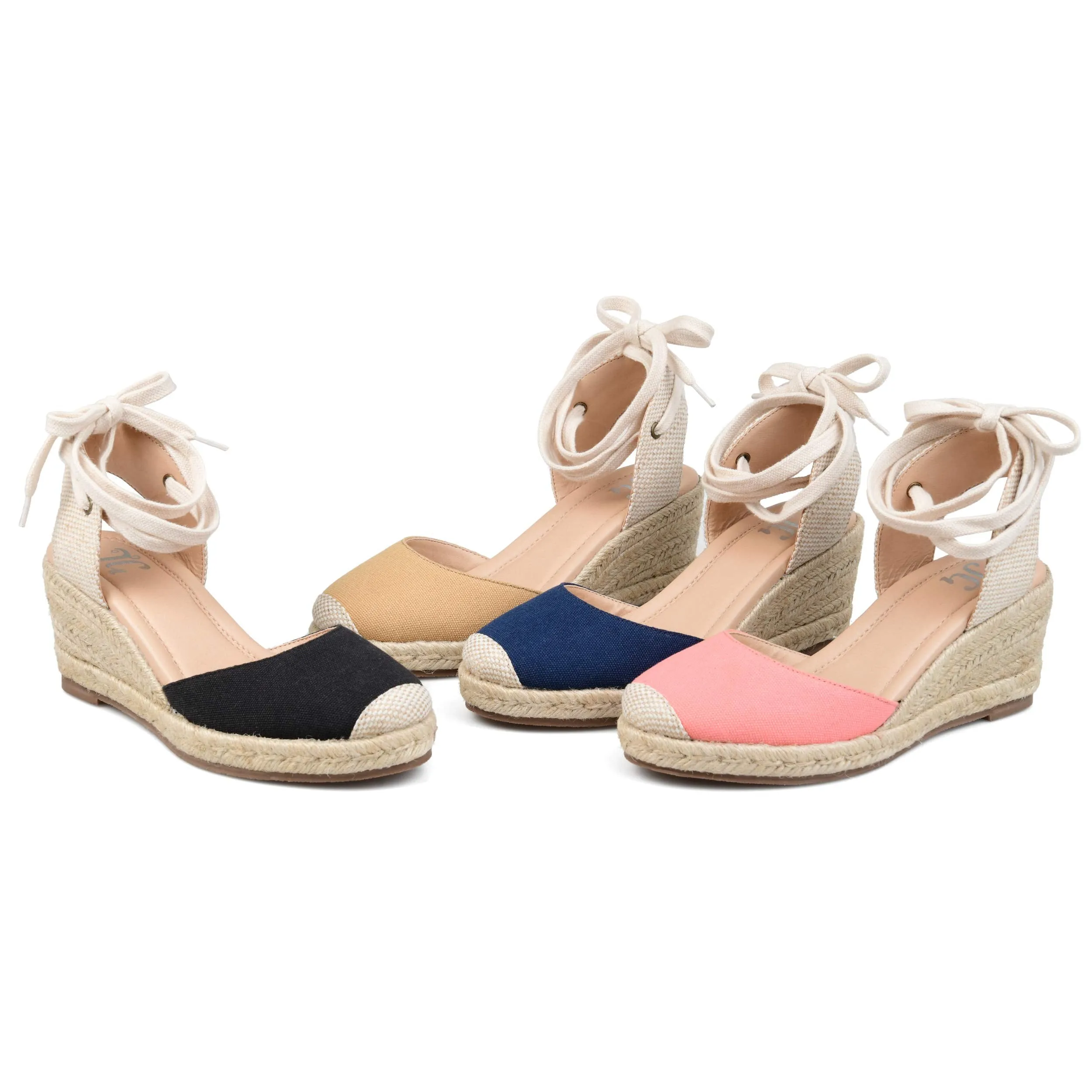 Brinley Co Comfort Womens Espadrille Wedge Tan, 8 Regular US