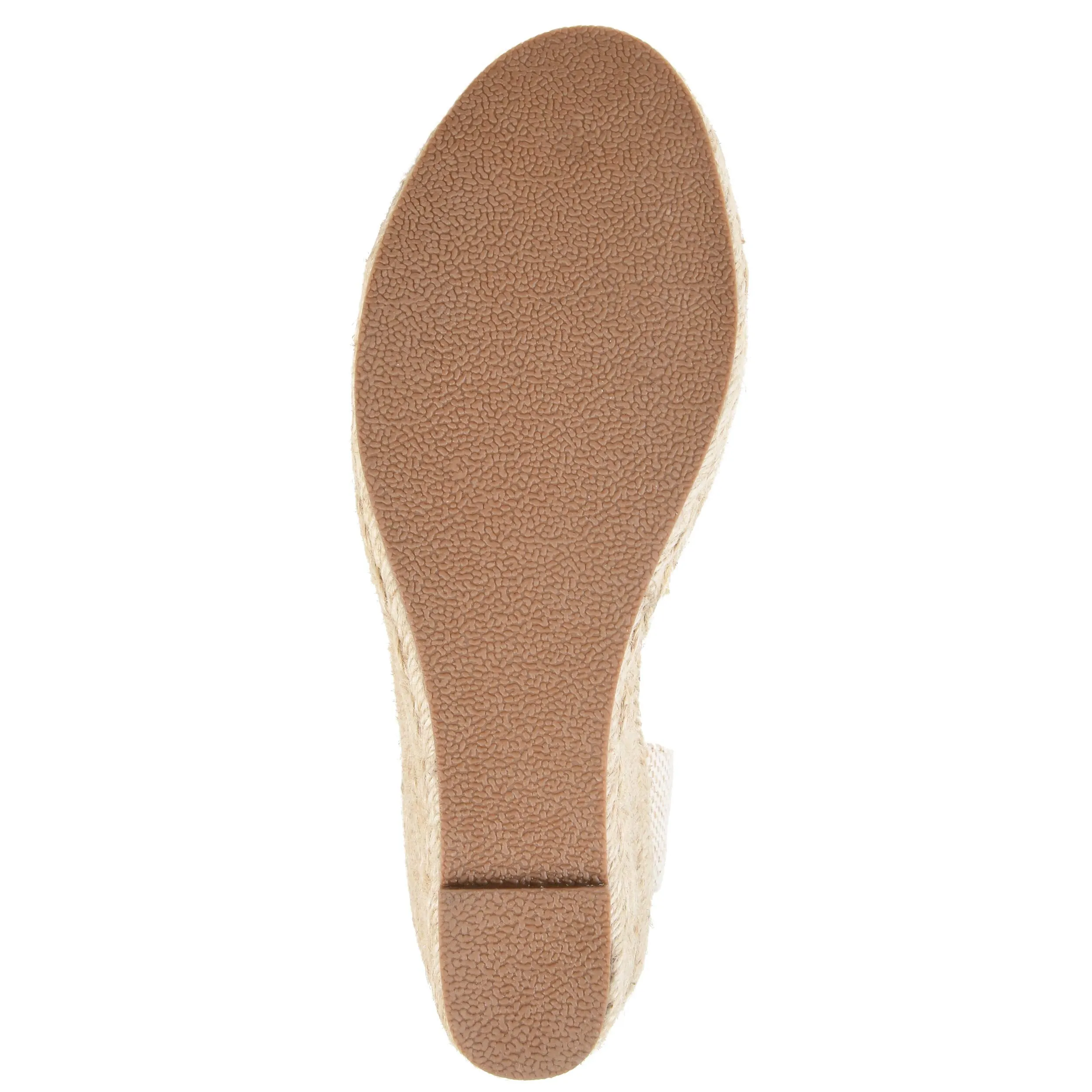 Brinley Co Comfort Womens Espadrille Wedge Tan, 8 Regular US