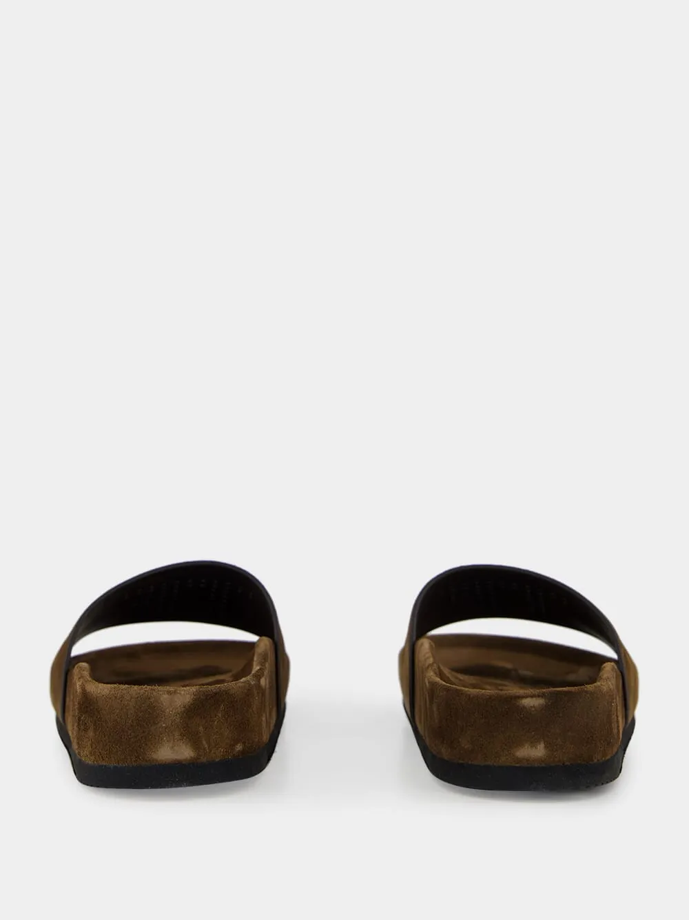 Brown Wicklow Suede Slides