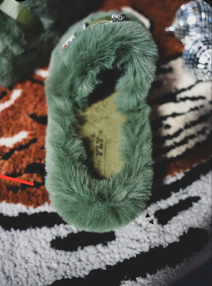 Buckle Bunny Slides (Size 5/6 left)
