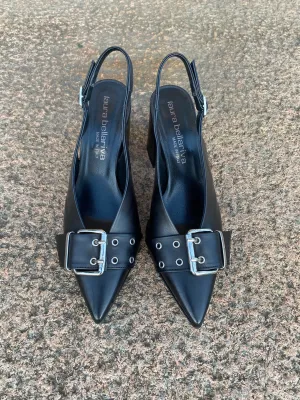 Buckle Heel Nero