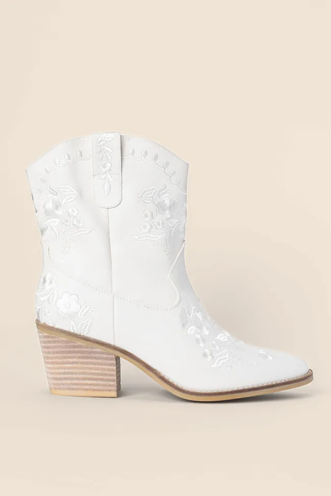 Calico Ivory Floral Booties