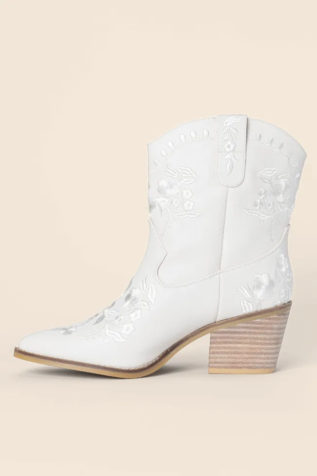 Calico Ivory Floral Booties