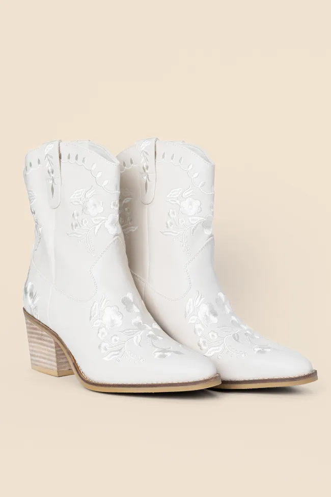Calico Ivory Floral Booties