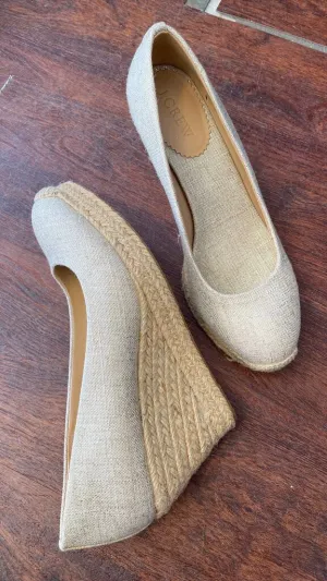 Canvas Espadrille Wedges