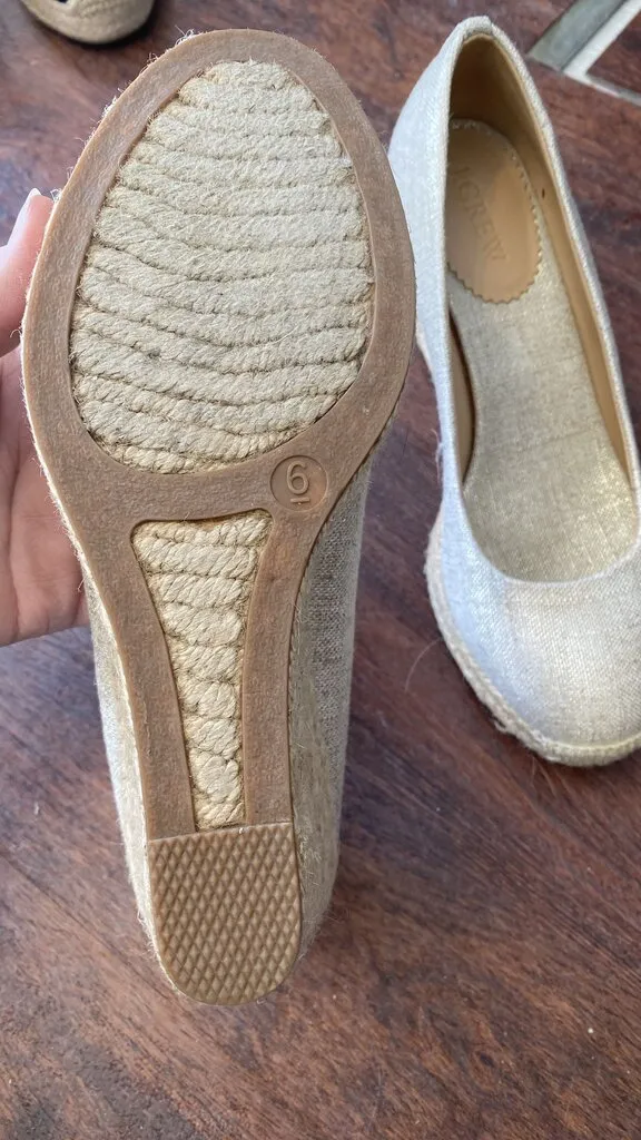 Canvas Espadrille Wedges