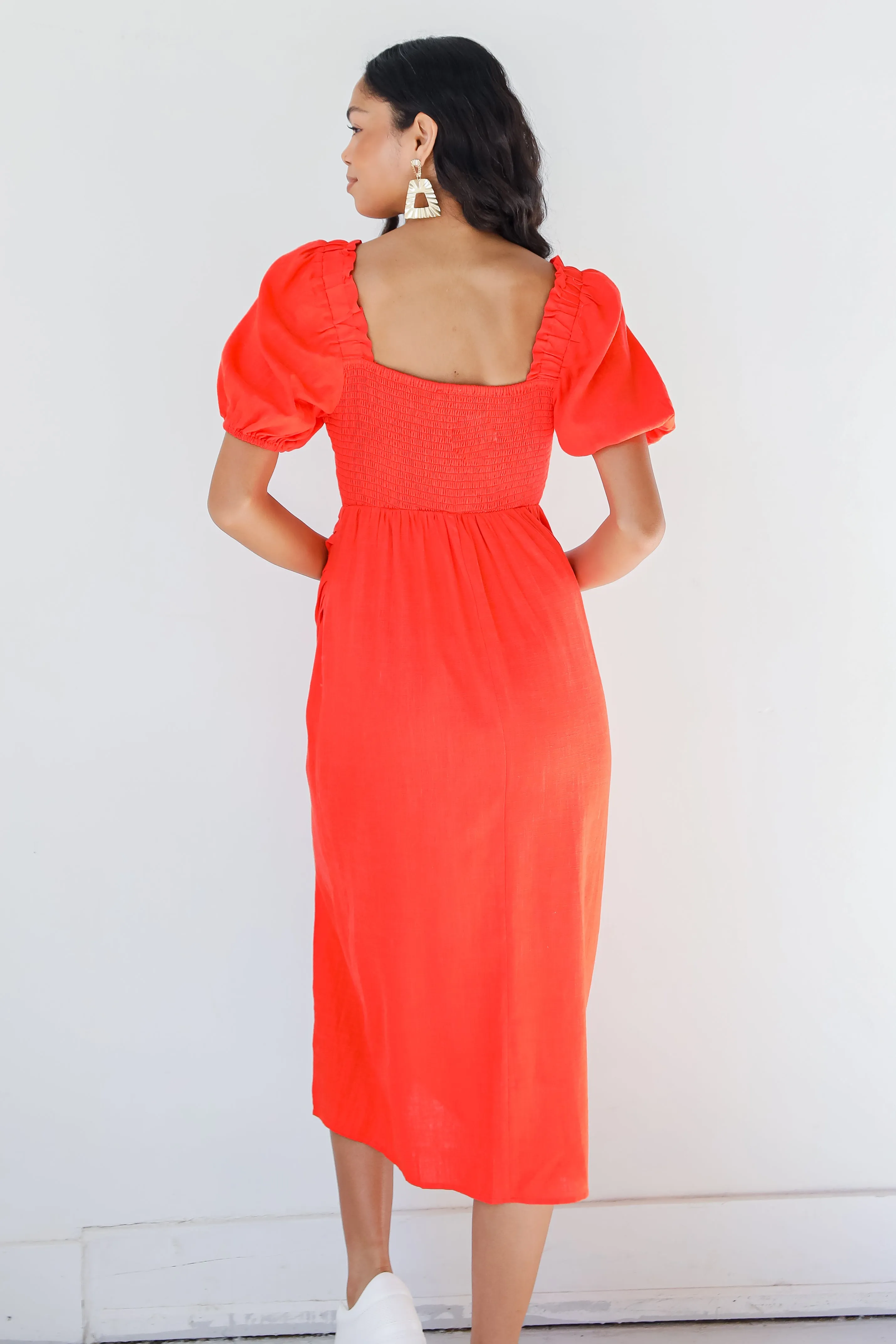 Caught Feelings For You Midi Dress
