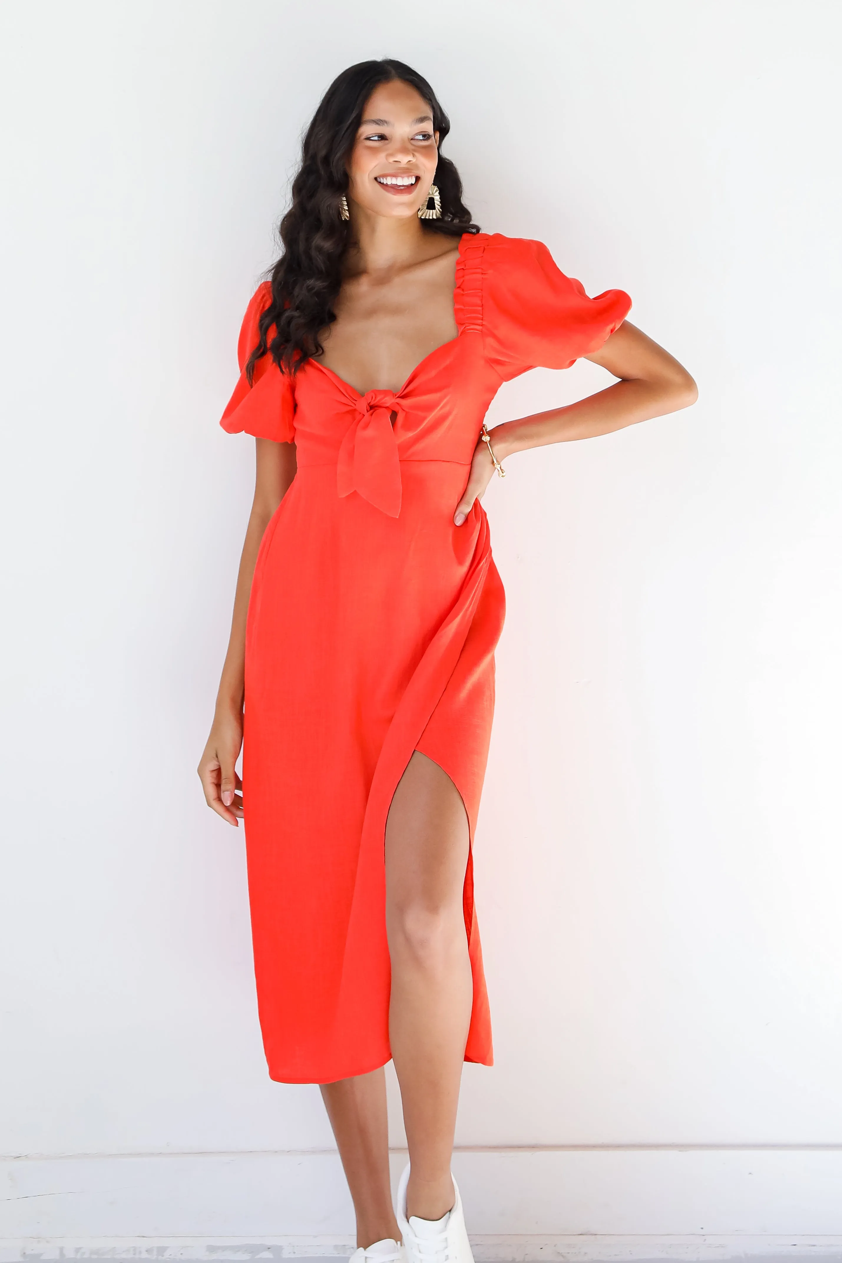 Caught Feelings For You Midi Dress