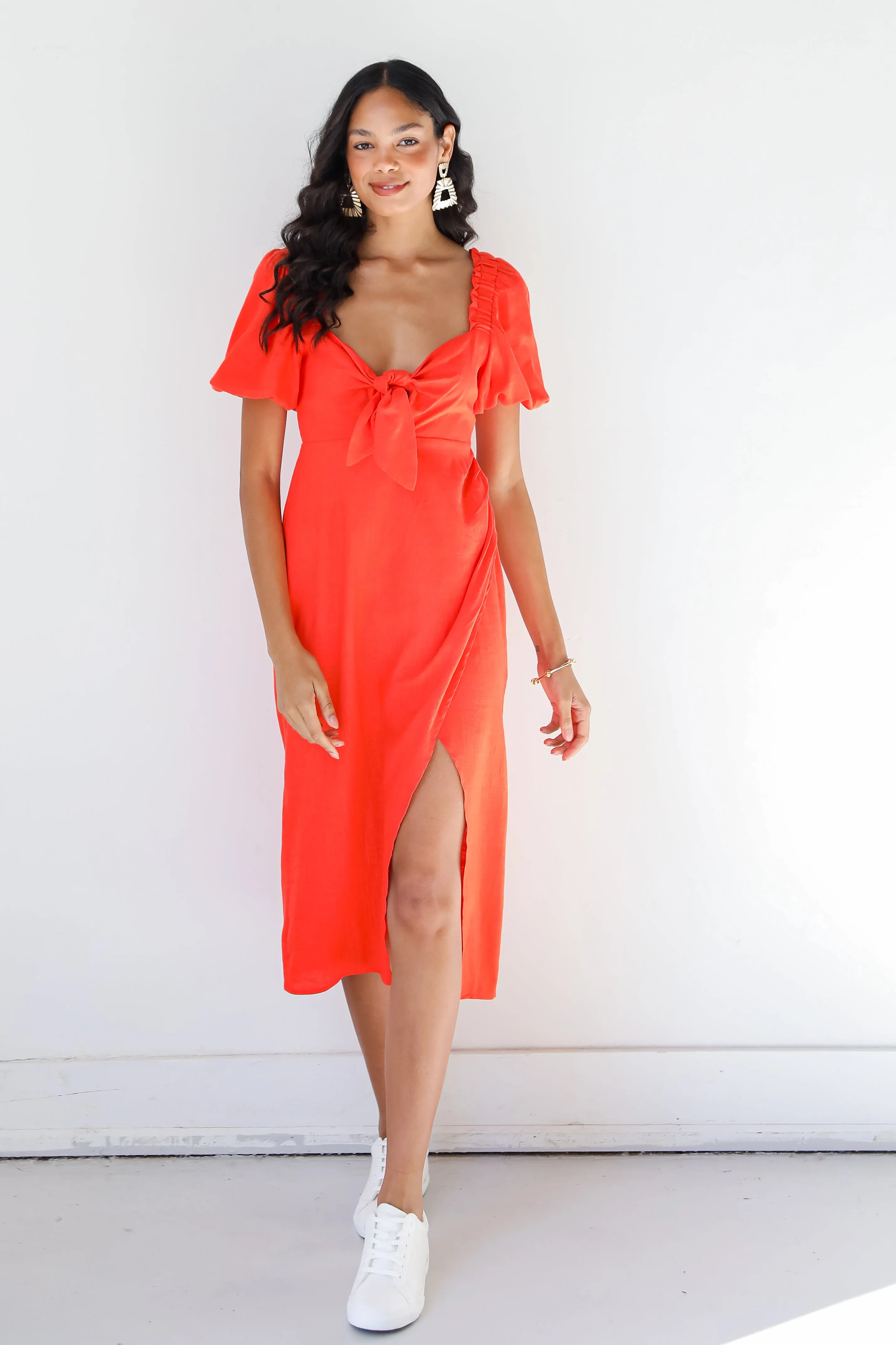 Caught Feelings For You Midi Dress