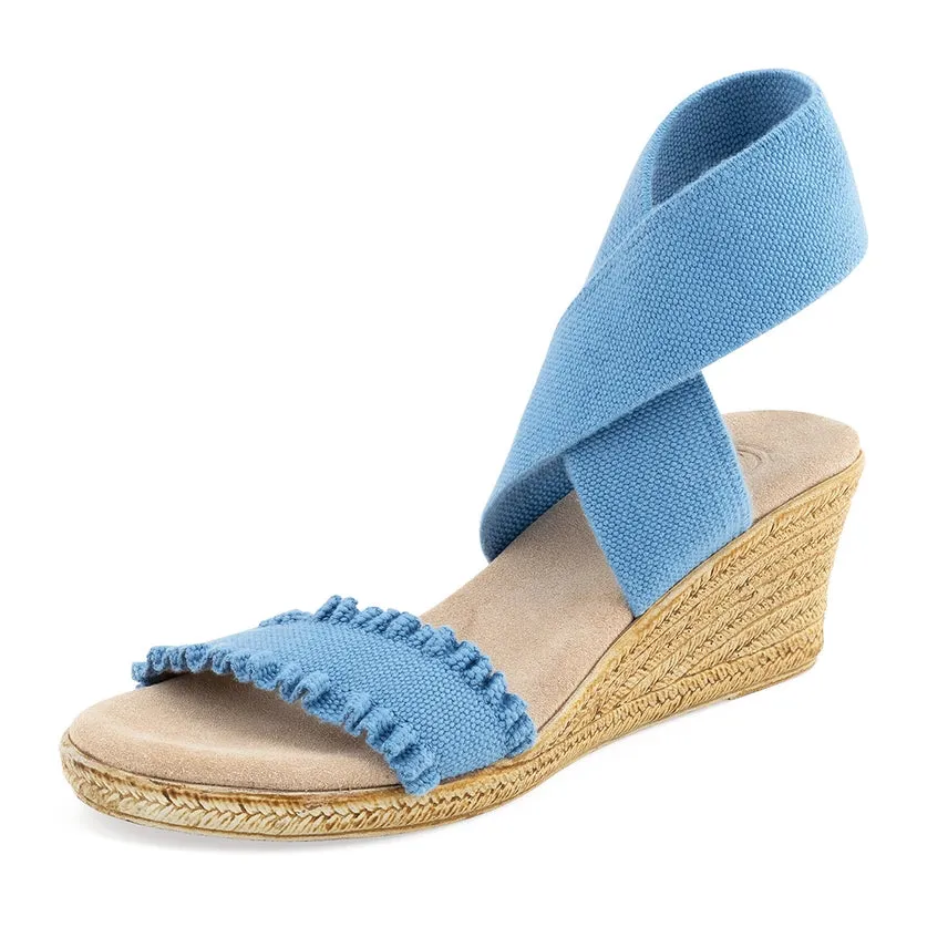 Charleston Shoe Co. Carolina Wrap-Up Espadrille Wedge Sandal