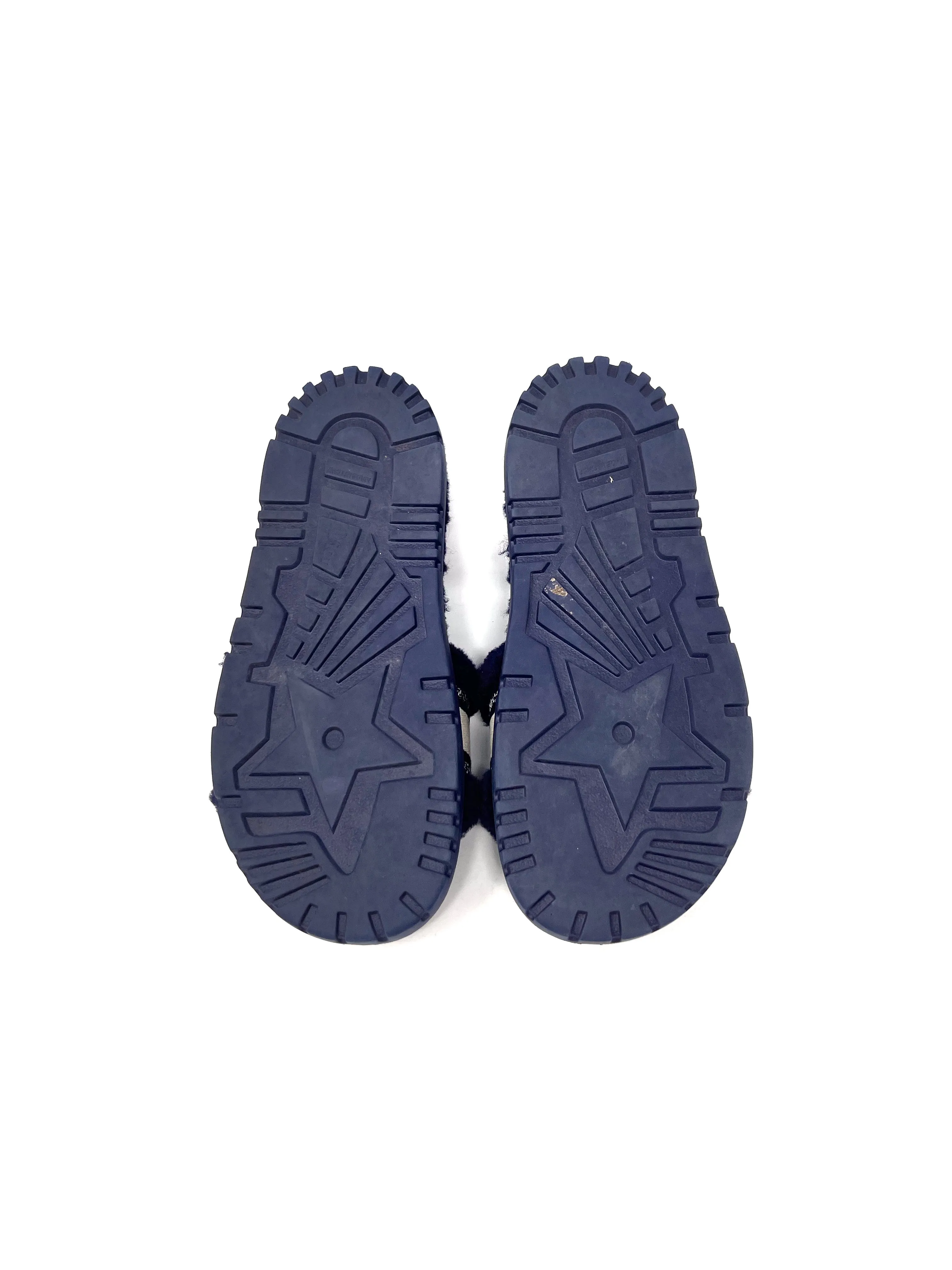 Christian Dior W Shoe Size 38 'Dway' Shearling Fur Logo Slides