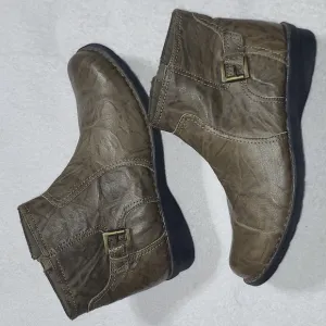 Clarks Nikki Star Leather Ankle Booties Size 10 Women's
