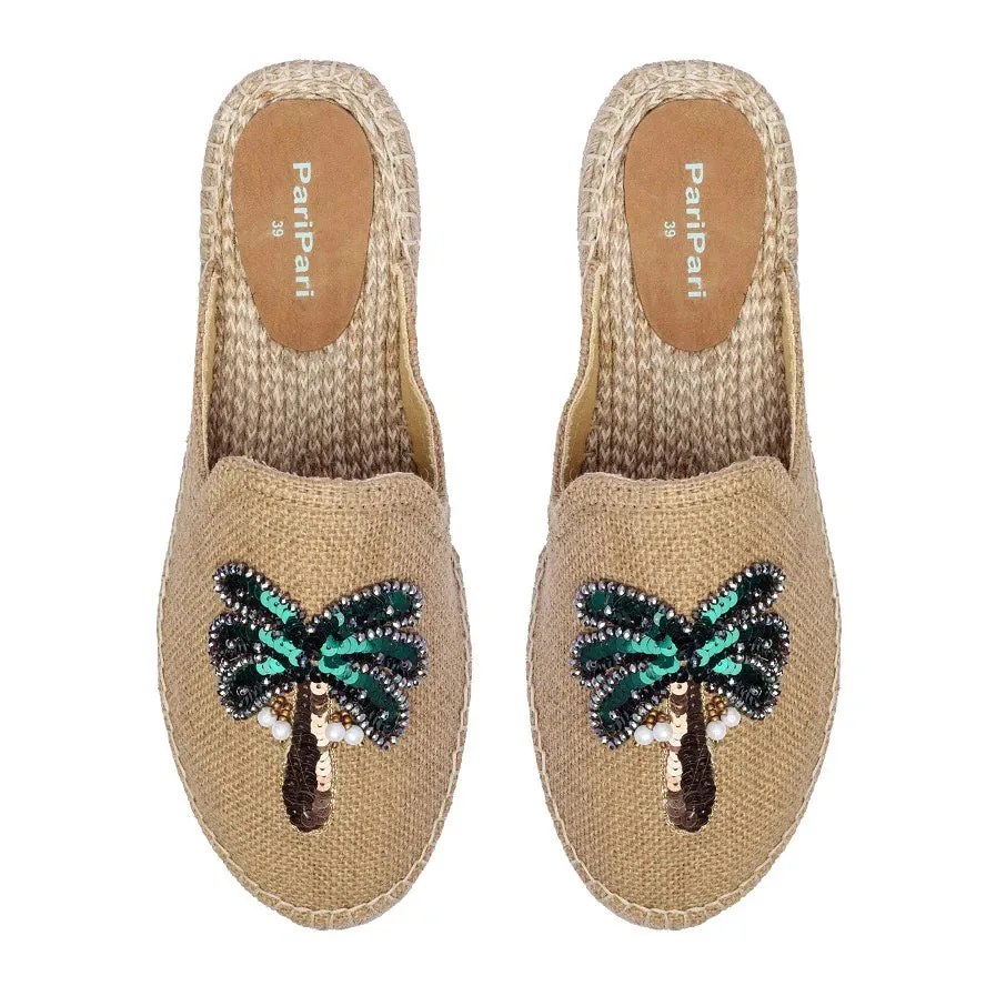 Coco Beige Espadrilles Platforms