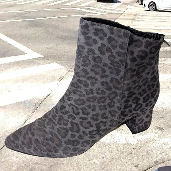 Cordani Queenie Cheetah Print Suede Leather Booties US Size 9/ EU Size…