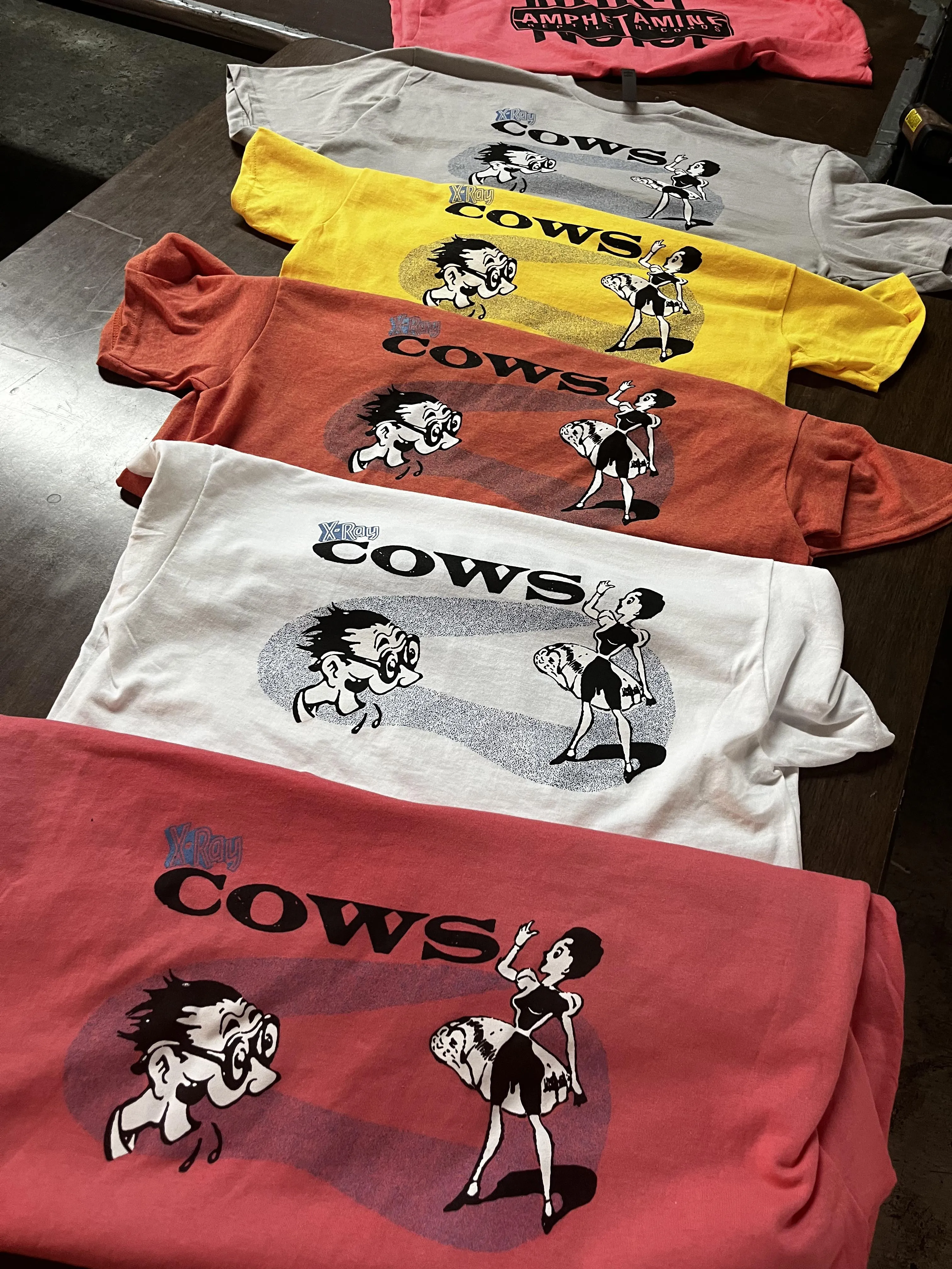 COWS "X-Ray Glasses" T-Shirt w/ AmRep NOISE back logo