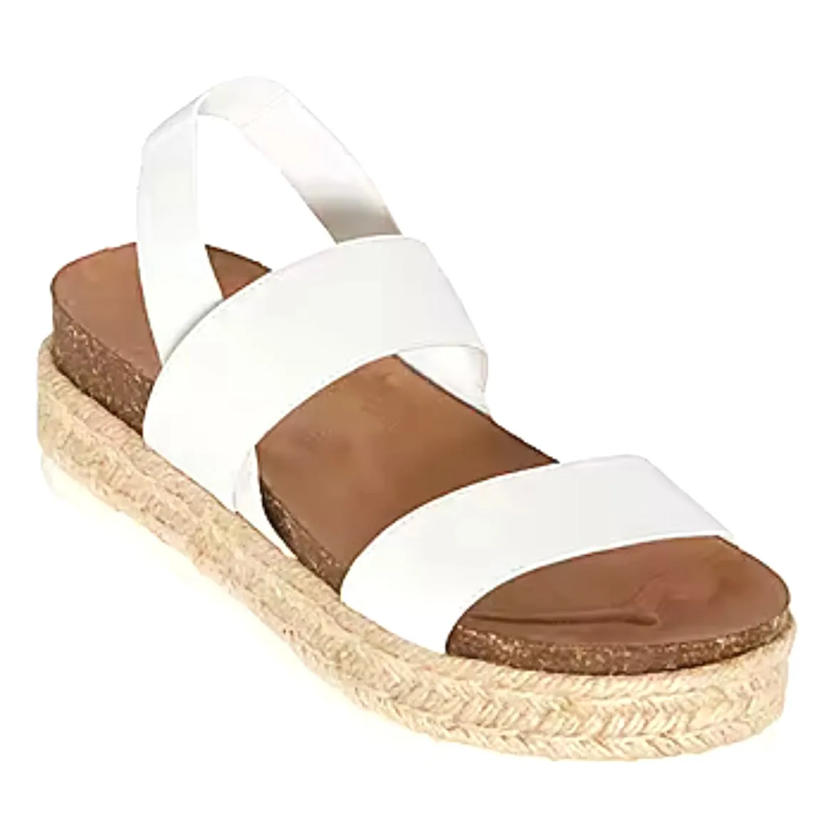 COY Women's Espadrilles Wedge Heels Elastic Strap Sandals