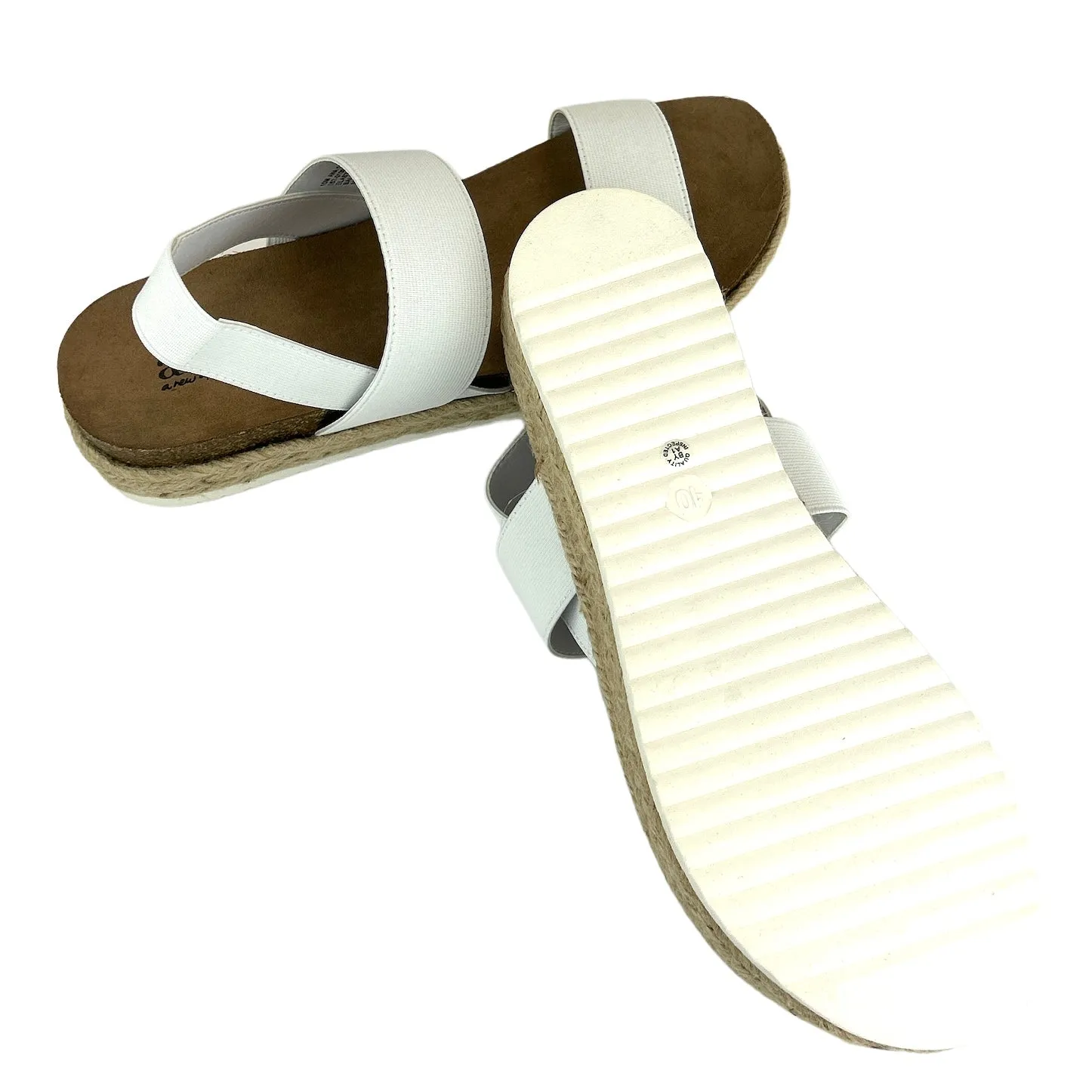 COY Women's Espadrilles Wedge Heels Elastic Strap Sandals