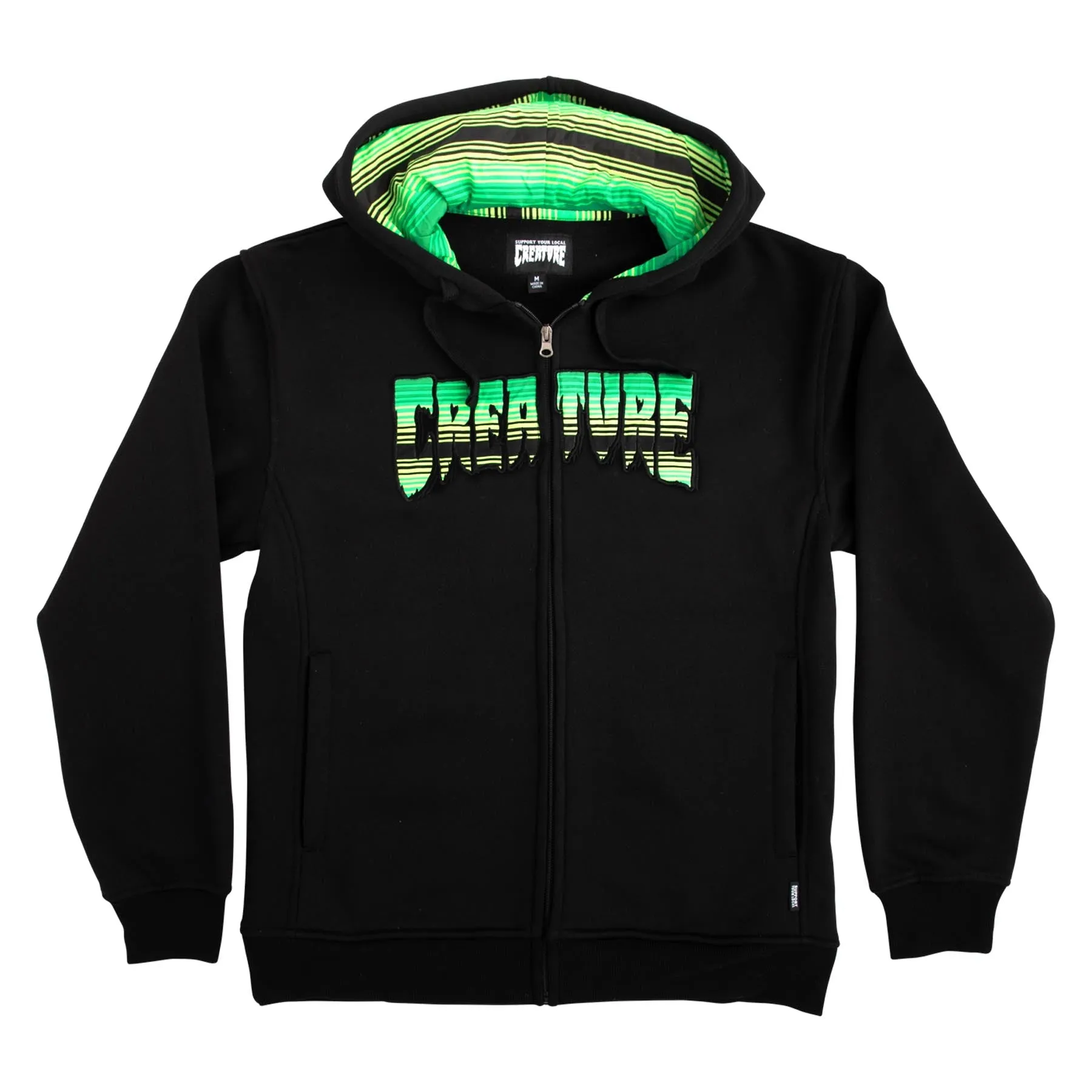 CREATURE SERAPE LOGO ZIP-UP SWEATSHIRT