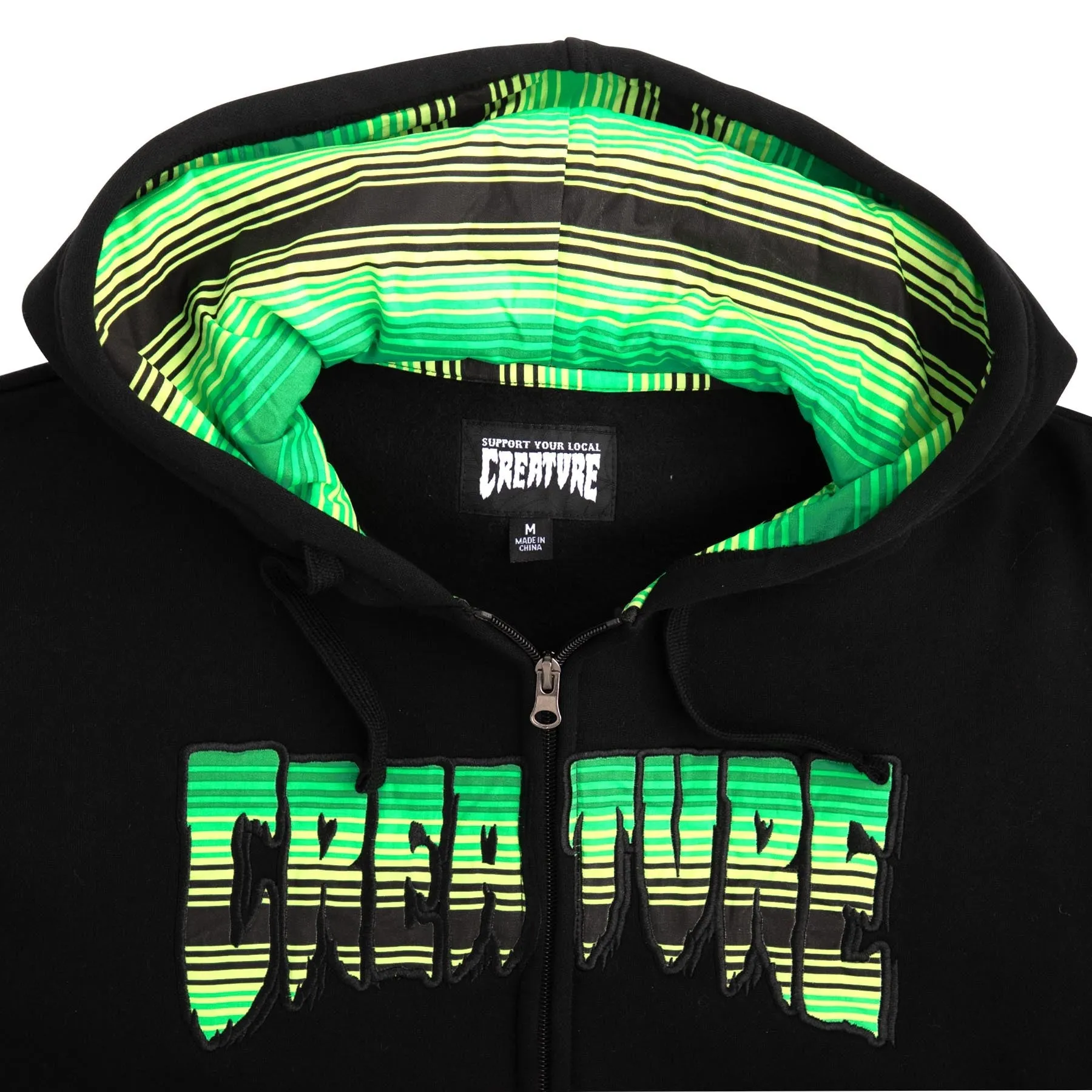 CREATURE SERAPE LOGO ZIP-UP SWEATSHIRT