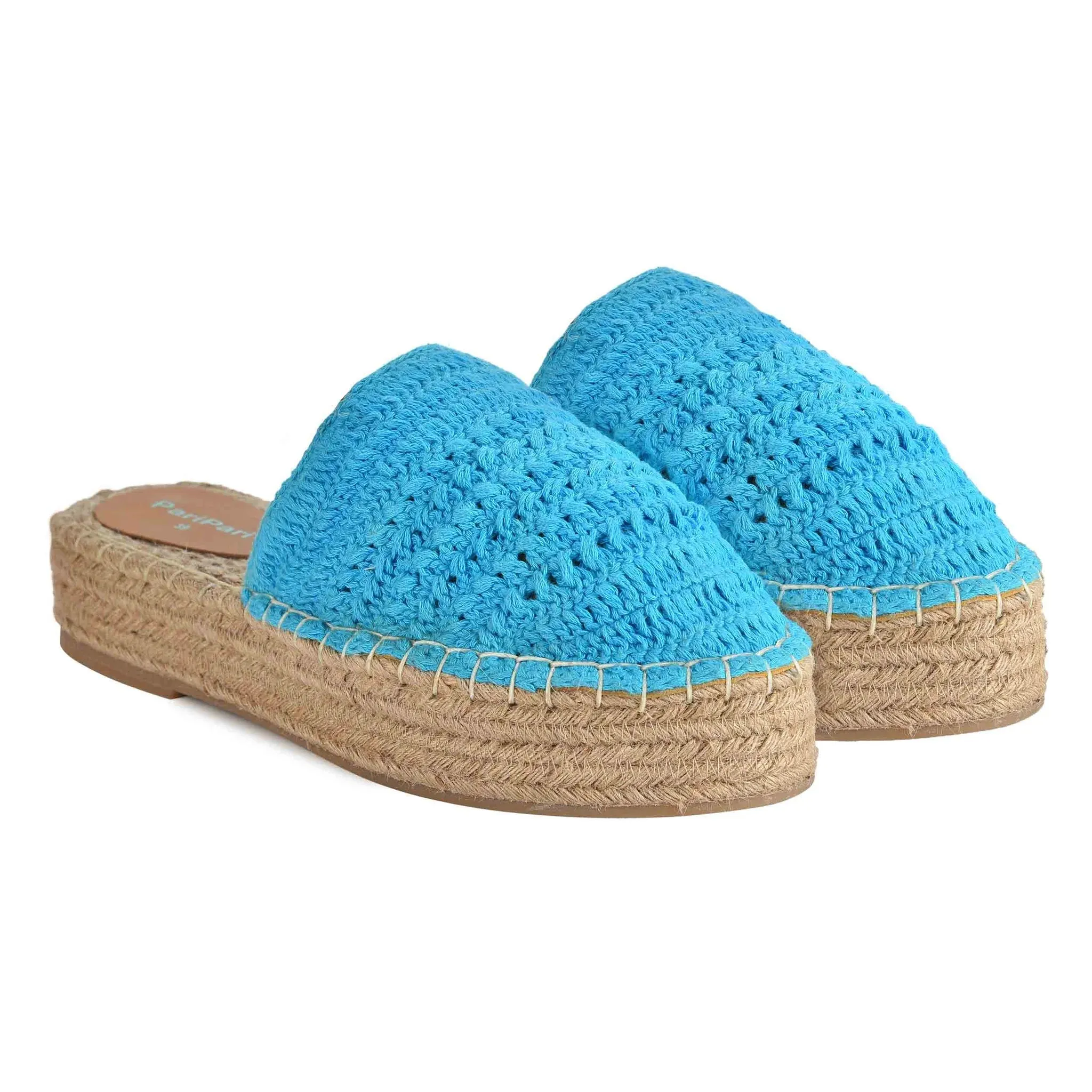 Croshia Blue Espadrilles Platform
